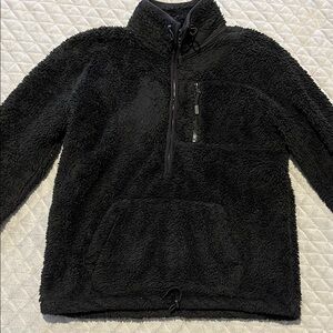 PINK Victoria's Secret Black Zip Up Sweater